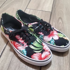 Vans Authentic Hawiian Floral Print Size 7.5M/9W